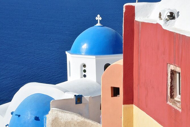 The Best of Santorini: 5-Hour Private Guided Tour of the Island - Pickup reality check on steep Santorini cliffs