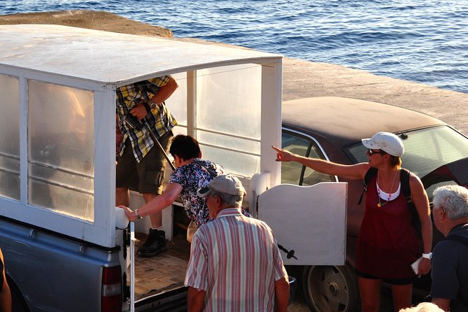 Thirassia Island: 6hr Private Tour with Lunch from Santorini - Churchyard lunch and wines tied to local priests
