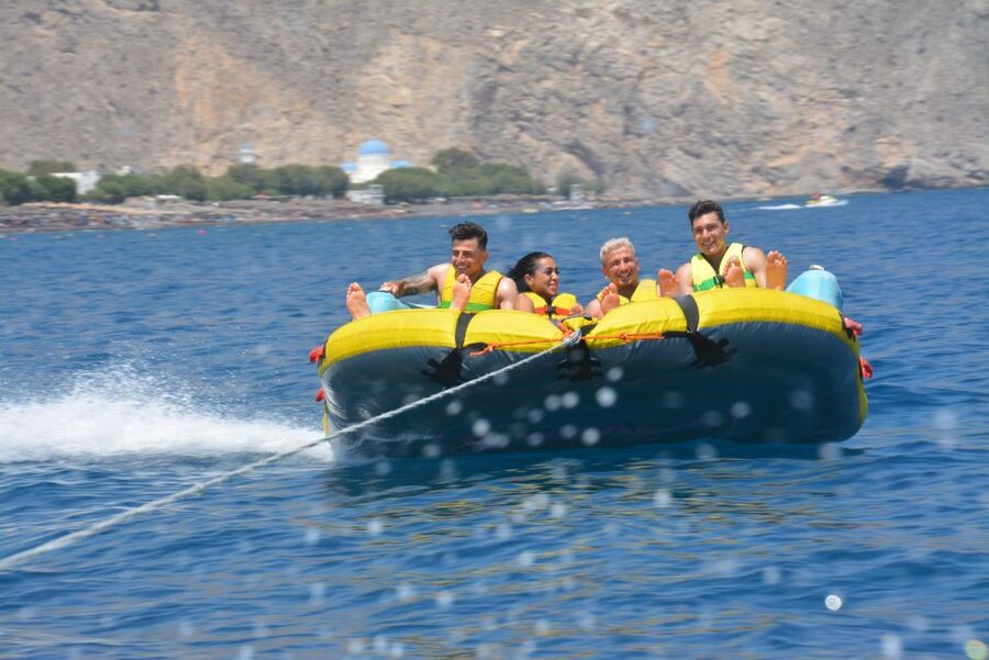 Thrill Waves Tubing at Perivolos Beach, Santorini - Photos, Phones, and Capturing the Thrill